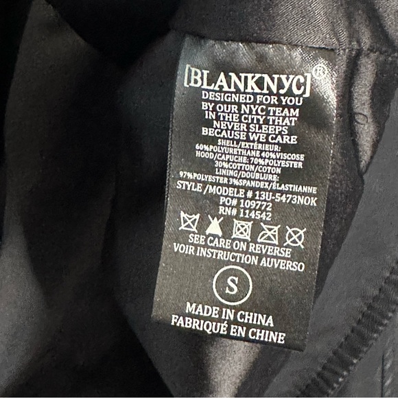 BLANKNYC Hooded Vegan Leather Jacket - Picture 6 of 6